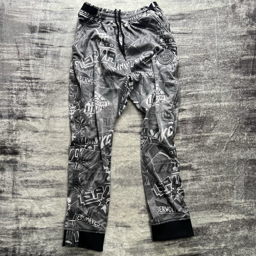 Men's Zipway Tear Away NBA Licensed Western Conference AOP Pants Size L